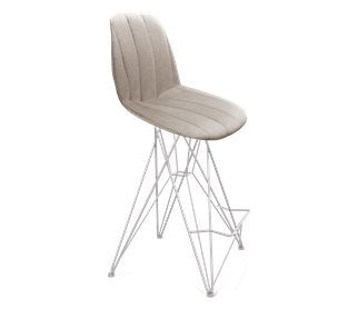 Полубарный стул SHT-ST29-С22 / SHT-S66-1 (лунный камень/хром лак) в Ревде