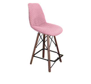 Полубарный стул SHT-ST29-С22 / SHT-S80-1 (розовый зефир/темный орех/черный) в Екатеринбурге
