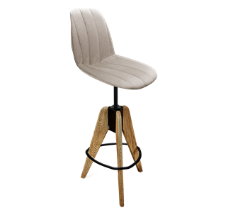 Полубарный стул SHT-ST29-С22 / SHT-S92 (лунный камень/браш.коричневый/черный муар) в Ревде