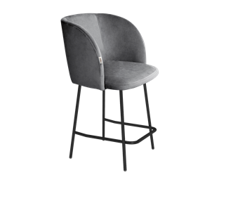 Полубарный стул SHT-ST33 / SHT-S29P-1 (угольно-серый/черный муар) в Ревде