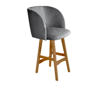 Полубарный стул SHT-ST33 / SHT-S65-1 (угольно-серый/светлый орех) в Первоуральске