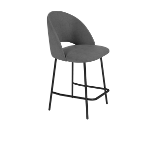 Полубарный стул SHT-ST34 / SHT-S29P-1 (платиново-серый/черный муар) в Екатеринбурге