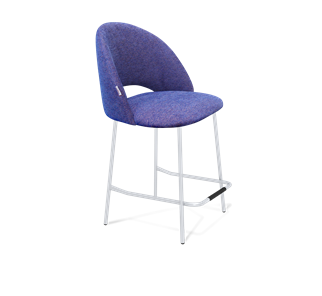Полубарный стул SHT-ST34 / SHT-S29P-1 (синий мираж/хром лак) в Богдановиче