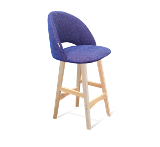 Полубарный стул SHT-ST34 / SHT-S65-1 (синий мираж/прозрачный лак) в Ревде