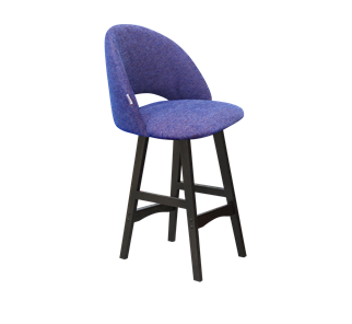 Полубарный стул SHT-ST34 / SHT-S65-1 (синий мираж/венге) в Ревде