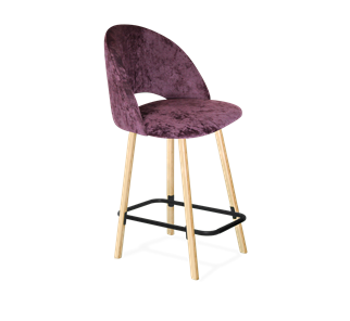 Полубарный стул SHT-ST34 / SHT-S94-1 (вишневый джем/прозрачный лак/черный муар) в Ревде