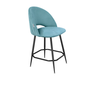 Полубарный стул SHT-ST34-1 / SHT-S148-1 (голубая пастель/черный муар) в Кушве