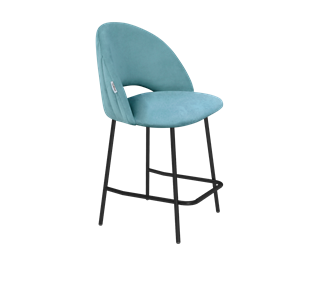 Полубарный стул SHT-ST34-1 / SHT-S29P-1 (голубая пастель/черный муар) в Ревде
