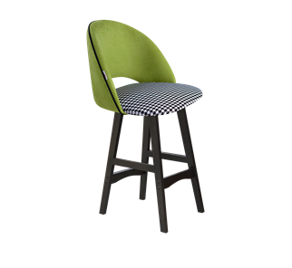 Полубарный стул SHT-ST34-3 / SHT-S65-1 (оливковый/гусиная лапка/венге) в Екатеринбурге