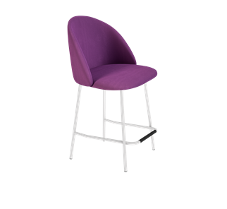 Полубарный стул SHT-ST35 / SHT-S29P-1 (ягодное варенье/белый муар) в Кушве