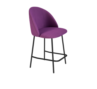 Полубарный стул SHT-ST35 / SHT-S29P-1 (ягодное варенье/черный муар) в Екатеринбурге