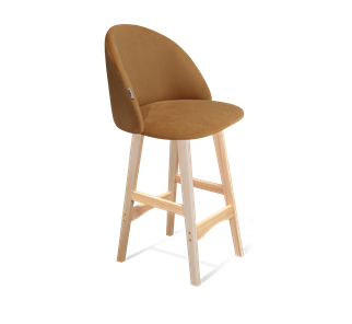 Полубарный стул SHT-ST35 / SHT-S65-1 (горчичный/прозрачный лак) в Ревде