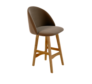 Полубарный стул SHT-ST35 / SHT-S65-1 (кофейный ликер/светлый орех) в Ревде