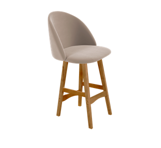 Полубарный стул SHT-ST35 / SHT-S65-1 (латте/светлый орех) в Ревде
