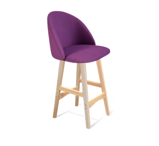 Полубарный стул SHT-ST35 / SHT-S65-1 (ягодное варенье/прозрачный лак) в Ревде