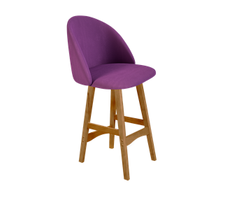 Полубарный стул SHT-ST35 / SHT-S65-1 (ягодное варенье/светлый орех) в Краснотурьинске