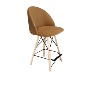 Полубарный стул SHT-ST35 / SHT-S80-1 (горчичный/прозрачный лак/черный) в Ревде