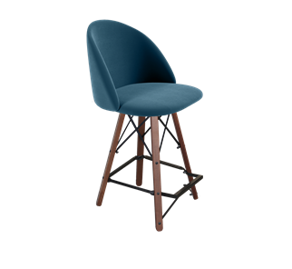 Полубарный стул SHT-ST35 / SHT-S80-1 (тихий океан/темный орех/черный) в Асбесте