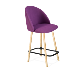 Полубарный стул SHT-ST35 / SHT-S94-1 (ягодное варенье/прозрачный лак/черный муар) в Ревде
