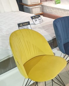 Полубарный стул SHT-ST35-1 / SHT-S29P-1 (имперский жёлтый/белый муар) в Екатеринбурге - предосмотр 7