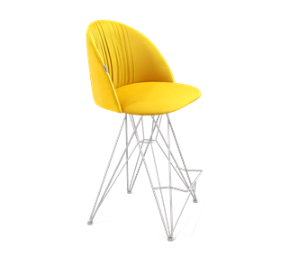 Полубарный стул SHT-ST35-1 / SHT-S66-1 (имперский жёлтый/хром лак) в Ревде