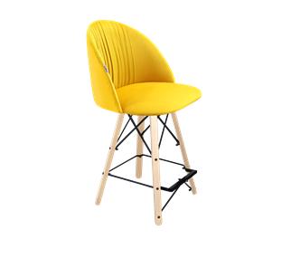 Полубарный стул SHT-ST35-1 / SHT-S80-1 (имперский жёлтый/прозрачный лак/черный) в Ревде