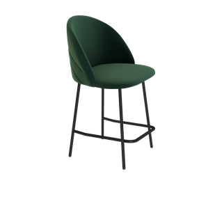 Полубарный стул SHT-ST35-2 / SHT-S29P-1 (лиственно-зеленый/черный муар) в Екатеринбурге