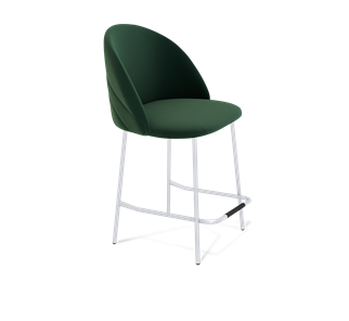 Полубарный стул SHT-ST35-2 / SHT-S29P-1 (лиственно-зеленый/хром лак) в Кушве