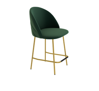 Полубарный стул SHT-ST35-2 / SHT-S29P-1 (лиственно-зеленый/золото) в Екатеринбурге