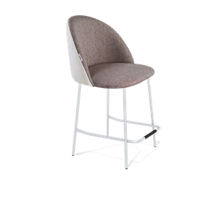Полубарный стул SHT-ST35-3 / SHT-S29P-1 (тростниковый сахар/зефирный/хром лак) в Первоуральске
