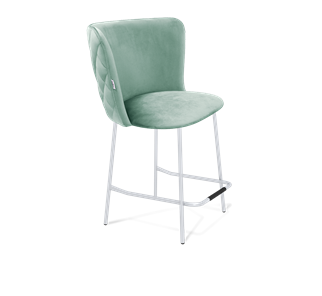 Полубарный стул SHT-ST36-4 / SHT-S29P-1 (нежная мята/хром лак) в Ревде