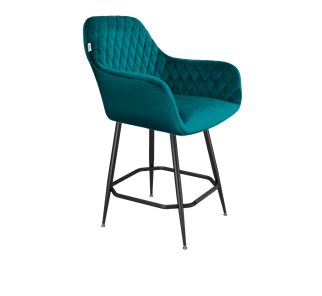Полубарный стул SHT-ST38 / SHT-S148-1 (альпийский бирюзовый/черный муар) в Ревде