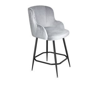 Полубарный стул SHT-ST39-1 / SHT-S148-1 (серое облако/черный муар) в Ревде