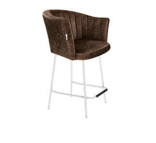 Полубарный стул SHT-ST42-1 / SHT-S29P-1 (кофейный трюфель/белый муар) в Ревде