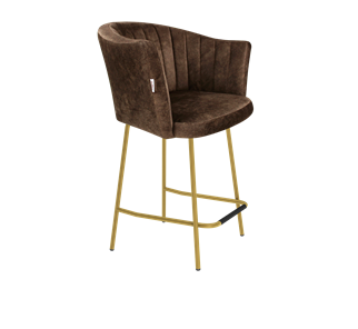 Полубарный стул SHT-ST42-1 / SHT-S29P-1 (кофейный трюфель/золото) в Асбесте