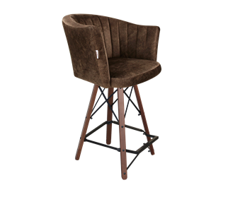 Полубарный стул SHT-ST42-1 / SHT-S80-1 (кофейный трюфель/темный орех/черный) в Первоуральске