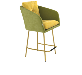 Полубарный стул SHT-ST43-2 / SHT-S29P-1 (фисташковый десерт/золото) в Ревде