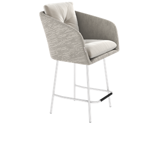 Полубарный стул SHT-ST43-2 / SHT-S29P-1 (морозное утро/белый муар) в Ревде