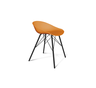 Обеденный стул SHT-ST19/S37 (оранжевый/черный муар) в Кушве