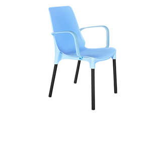 Кухонный стул SHT-ST76/S424 (голубой/черный муар) в Кушве
