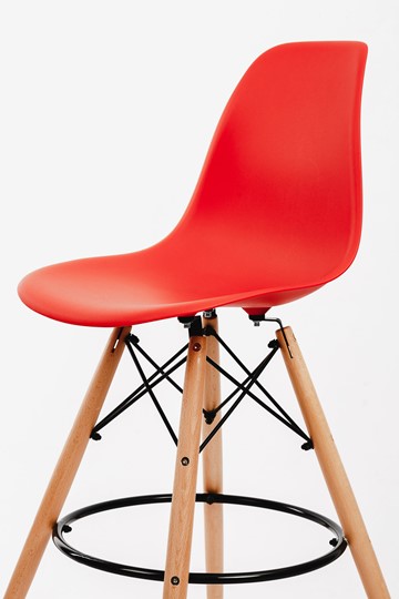 Барный стул DSL 110 Wood bar (красный) в Артемовском - изображение 2