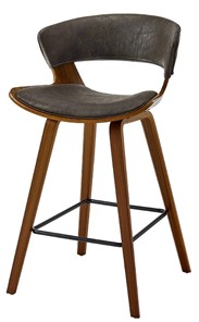 Барный стул JY3080-1109 коричневый/орех в Екатеринбурге - предосмотр