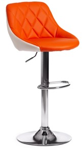 Барный стул MESSY (mod. KY704C) 47х48х84-105 оранжевый/белый/хром арт.19786 в Екатеринбурге