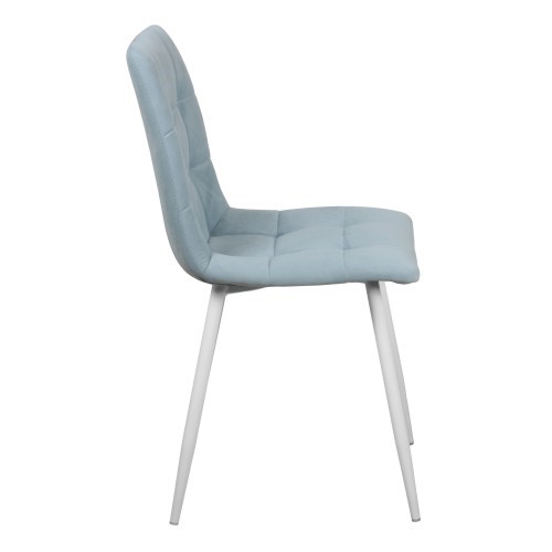 Мягкий стул Чили СРП-052 Эмаль белый голубой в Каменске-Уральском - изображение 1