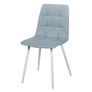 Мягкий стул Чили СРП-052 Эмаль белый голубой в Кушве