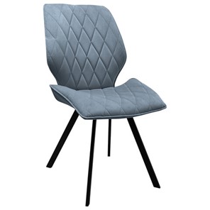 Обеденный стул BRABIX "Rombo CF-077", велюр серый, каркас металлический усиленный черный, 532776 в Полевском