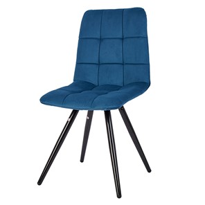 Обеденный стул POLINI Home Berlin SM, синий-черный в Екатеринбурге