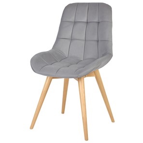Обеденный стул POLINI Home Verona SD, светло-серый-натуральный в Ревде