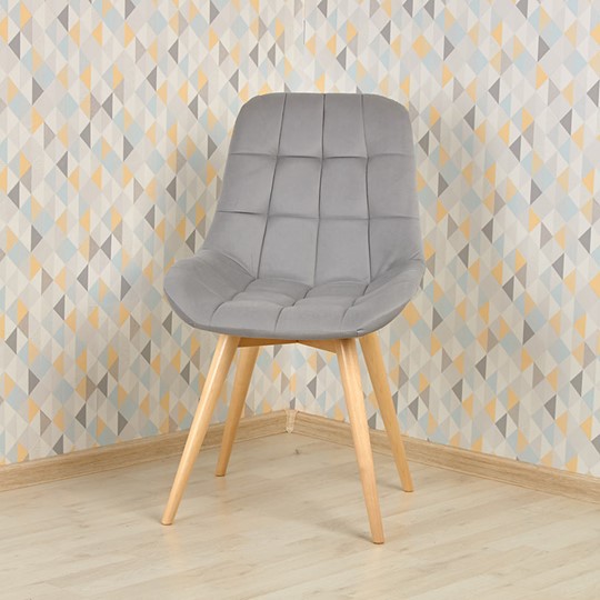 Обеденный стул POLINI Home Verona SD, светло-серый-натуральный в Екатеринбурге - изображение 8