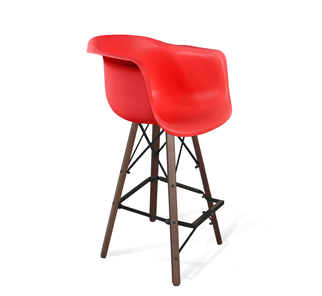 Барный стул SHT-ST31/S80 (красный/темный орех/черный) в Кушве